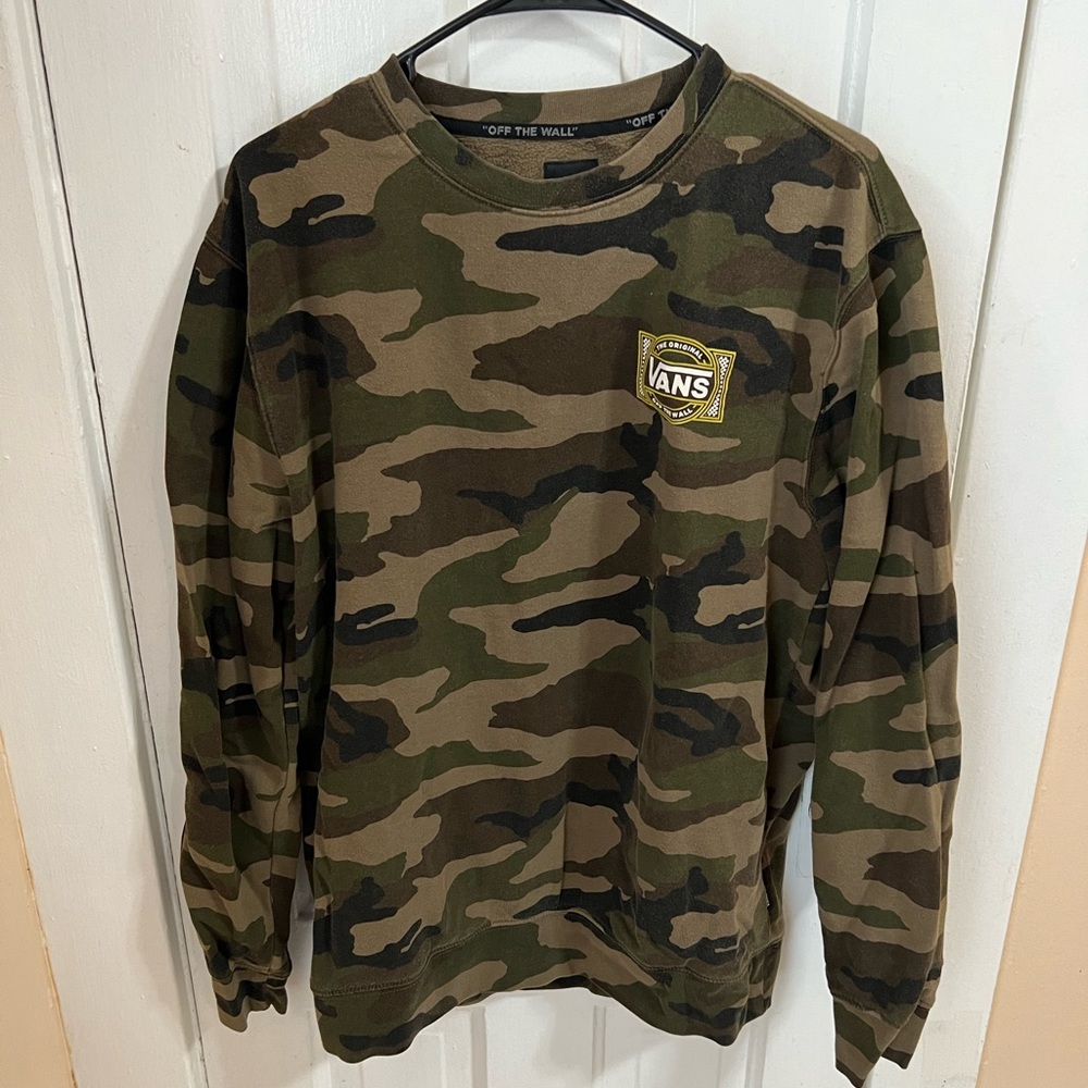 Camo Vans Crewneck